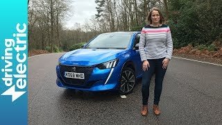 Peugeot e208 review  DrivingElectric [upl. by Ttej]