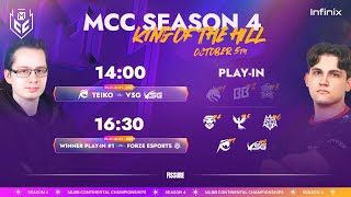 MCC S4  Playin  Day 1 [upl. by Gerianna149]