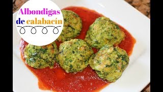 Albondigas de calabacín  vegetariana saludable Ros Emely [upl. by Angil]