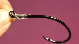 How to snell a hook  Easy quick and idiotproof way to snell a fish hook [upl. by Herwick306]