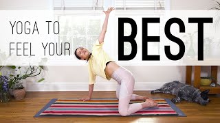 Yoga To Feel Your Best  22Minute Home Yoga [upl. by Blondy]