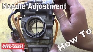 How To Adjust The Needle in Your Motorcycle or ATV Carburetor [upl. by Ydnyc]