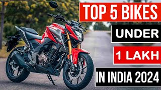 Top 5 Best Bikes Under 1 Lakh Onroad Price In India 2024  Honest Opinion [upl. by Innos648]