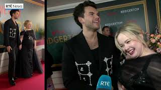 Irish actress Nicola Coughlan says it feels crazy special to attend Bridgertons Dublin premiere [upl. by Bouldon180]