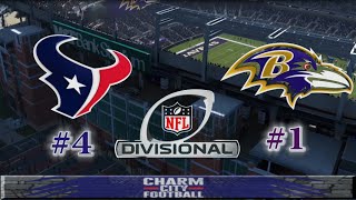 MADDEN NFL 2024  AFC DIV PLAYOFF  Houston TEXANS vs Baltimore RAVENS  Game Preview  Simulation [upl. by Lunn431]