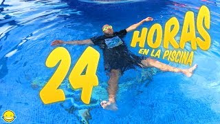 24 HORAS en una PISCINA Challenge Momentos Divertidos Bego y Jordi [upl. by Alleynad]