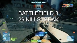 Battlefield 3  29 killstreak on Seine crossing [upl. by Thurnau]