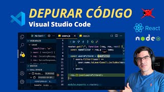 Cómo depurar debug código con vscode 🐞  Debug Nodejs React JavaScript [upl. by Rosenwald]