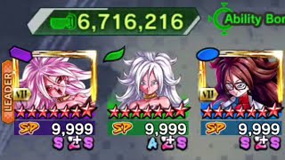 FIGHTING 3X LVL 9999 CHARACTERS IN DRAGON BALL LEGENDS [upl. by Ameline496]