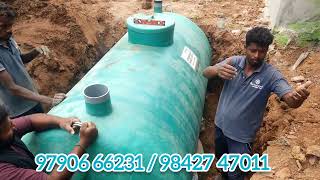 4000lt FRP Bio Septic Tank installation by Pioneer Bio Tank Erodeerode salem coimbatore tiruppur [upl. by Alien14]