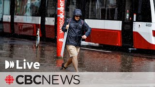 Widespread flooding and power outages hit Toronto after heavy storm [upl. by Ogawa]