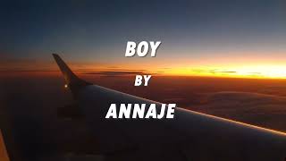 boy  Annaje lyric video [upl. by Wheelwright]