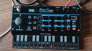 Behringer Pro VS Mini First Contact [upl. by Lexerd]