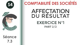 Affectation des résultats Exercice corrigé N°1 22 LaComptabilitédessociétés [upl. by Rednaxela804]