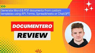 Documentero Review Demo  Tutorial I Generate docx or pdf documents using web forms or API [upl. by Glover]