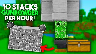 BEST 120 CREEPER FARM TUTORIAL in Minecraft Bedrock MCPEXboxPS4Nintendo SwitchWindows10 [upl. by Madox788]