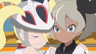 Korrina hugs Bea Pokémon 2019 Episode 85 English Dub [upl. by Roice]