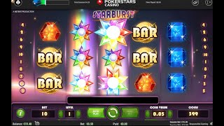 Stars Queens amp StarBurst Slot PokerStars [upl. by Nicolette662]