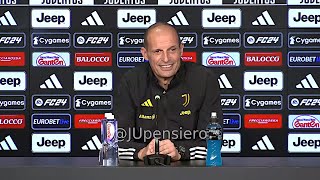 Conferenza stampa ALLEGRI pre JuveInter quotLocatelli cè desiderare la vittoria tappa importantequot [upl. by Essirahc531]