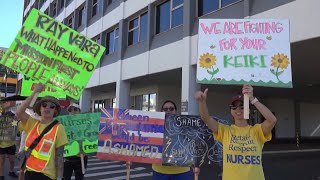 Kapiolani Medical Center negotiations falling through brings Friday’s nurses strike [upl. by Ahseikal993]