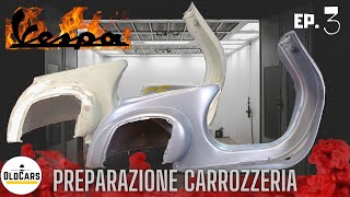 Restauro Totale Vespa 50 Special 🔨 Preparazione Carrozzeria Epossidico Stucco Primer EP 3 [upl. by Nenney]