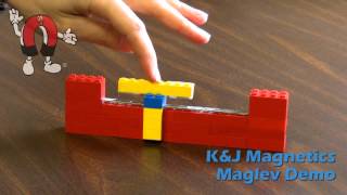 KampJ Magnetics Maglev Train Demonstration [upl. by Eirrej]