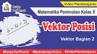 Vektor Posisi Vektor Bagian 2 Matematika Peminatan Kelas 10  m4thlab [upl. by Woodhead]