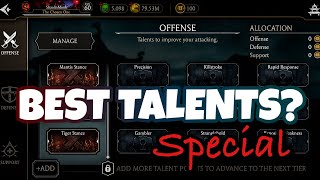 The BEST TALENTS In MK Mobile Talent Tree Guide [upl. by Tterb]