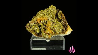 Pyromorphite quottête moutardequot sur baryte Origine Chaillac France années 80  Ref419 [upl. by Koerlin]