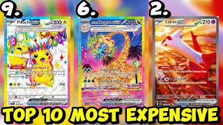 Top 10 Most Expensive Pokémon Cards In Surging Sparks Pre Release Day [upl. by Madeline279]