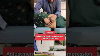 Adjustment for Nerve compression causing Sciatica pain shorts [upl. by Hosfmann]