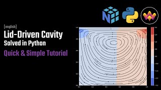 Solving the NavierStokes equations in Python  CFD in Python  LidDriven Cavity [upl. by Hakvir132]