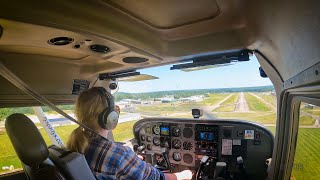 Addisons first airplane solo at Sportys Academy [upl. by Marlen]