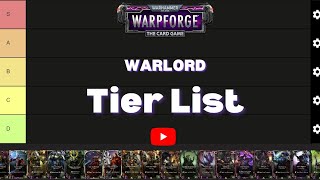 Warlord Tier List Warhammer 40000 WARPFORGE [upl. by Esyla123]