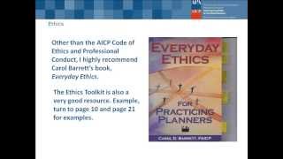 AICP Exam Review Series AICP Code of Ethics [upl. by Gabriella413]