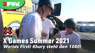 1080 Gui Khury steht den Worlds First  X Games Summer 2021  ProSieben FUN [upl. by Erusaert]