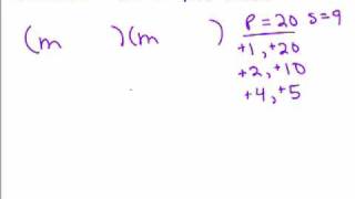 Factoring 6  Factoring Basic Trinomials [upl. by Assilrac]