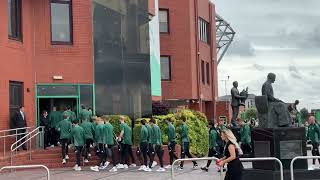 Celtic Team Arrive with League Trophy on Flag Day 2024 [upl. by Tteltrab]