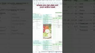 How My Weekly Meal Planner Spreadsheet Saves Time and Money [upl. by Loriner]