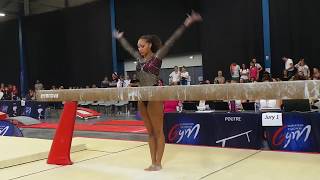 Jade Patisson 1997  finale poutre  Championnat de France 2018 [upl. by Anniram]