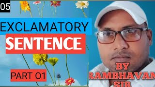 Exclamatory sentence विस्मय सूचक वाक्यBy Rambhavan Sir [upl. by Akisej]