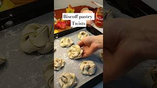 Biscoff puff pastry twists recipe baking [upl. by Aneerahs]