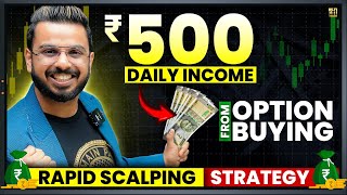 Earn ₹500 Daily Income from Scalping Trading  Nifty Option Buying  Sniper Strategy [upl. by Mathew]