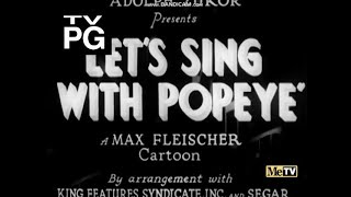 Popeye The Sailor  Lets Sing With Popeye 1933 [upl. by Lhamaj]