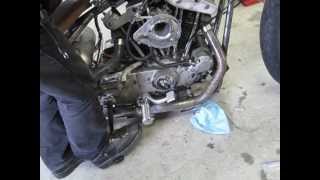 1979 HarleyDavidson Ironhead Sportster  First start  Kickstart only [upl. by Naahsar]