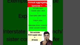 GST annual aggregate turnover calculation [upl. by Alie692]