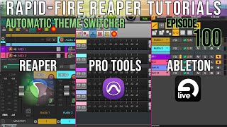 Automatically switching Themes in REAPER Rapid Fire REAPER tutorials Ep100 [upl. by Aicenad]