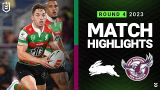 NRL 2023  South Sydney Rabbitohs v ManlyWarringah Sea Eagles  Match Highlights [upl. by Shivers]