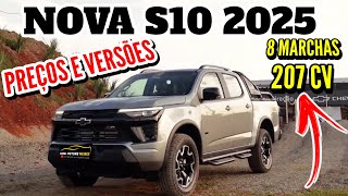 NOVA S10 2025 PRÉVENDA PREÇOS E VERSÕES  S10 2025 Z71  S10 2025 LTZ  S10 2025 HIGH COUNTRY [upl. by Savick]