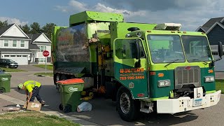 Walter’s Pete Bridgeport Ranger Garbage Truck PACKING OUT on Recycle [upl. by Kantor967]